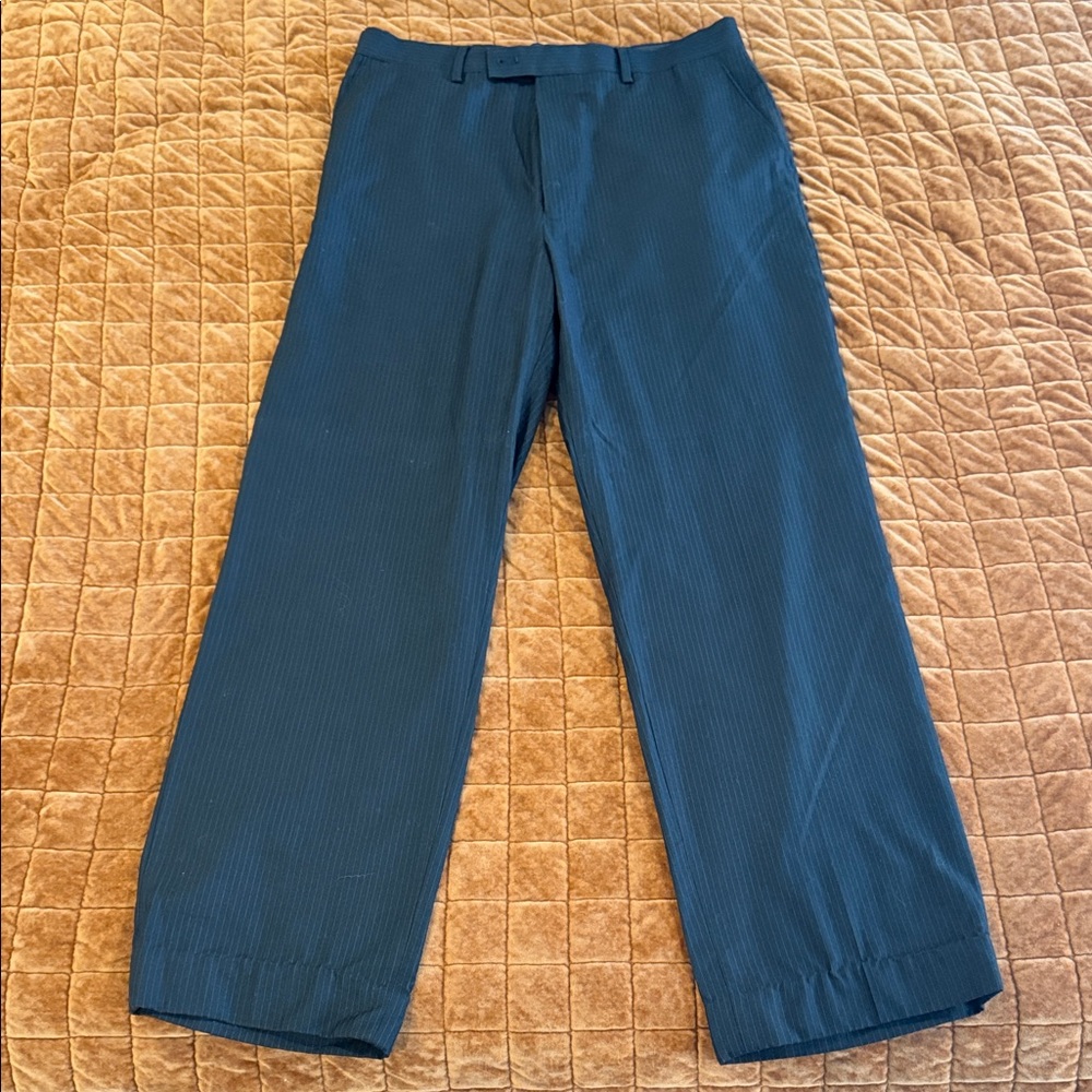 JF J.Ferrar Black Pinstripe Dress Pants